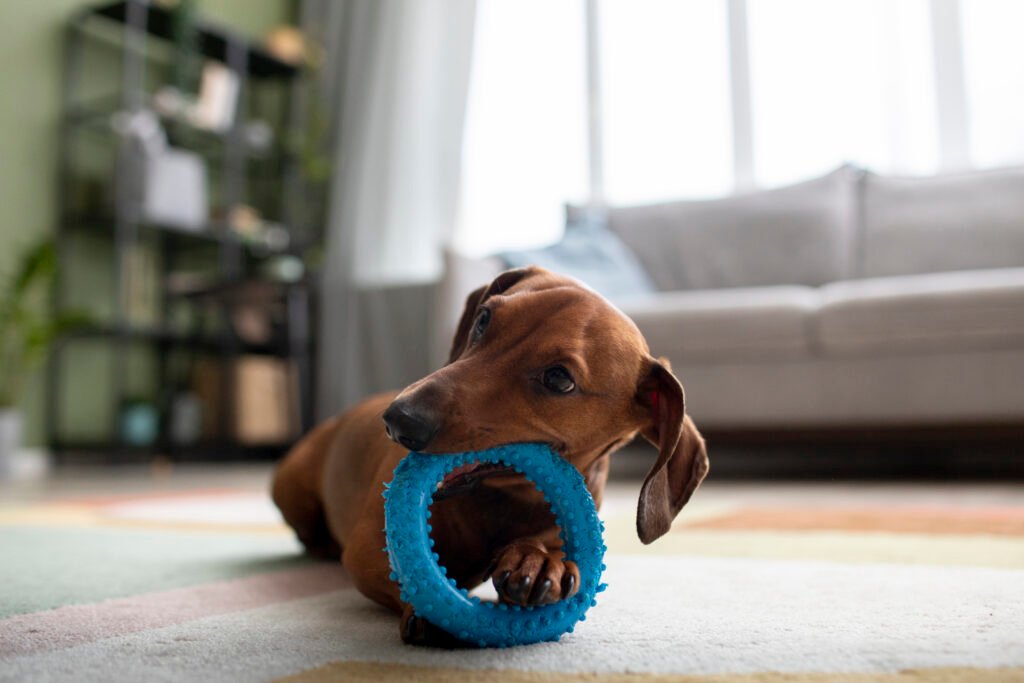 chien seul jouet occuper absence