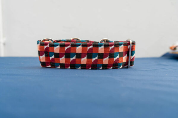 Collier Martingale levrier espagnol géometrie vue derriere